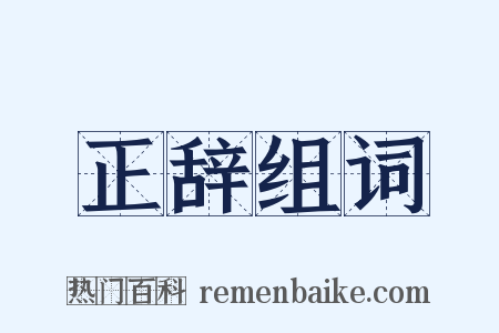 正辞组词是什么意思的图片